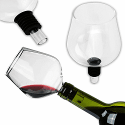 🍷 KS-11 Wein Flaschenaufsatz aus hochwertigem Glas mit Silikondichtung