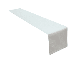 🌟 Lemos Home Hochwertiger Tischläufer aus 100% Baumwolle Kollektion | Weiß 40x180cm