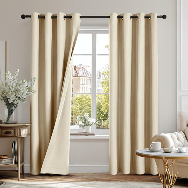 🌙 Deconovo 100% Blickdichte Vorhänge 2er Set 🌙