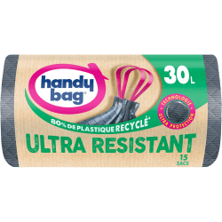 HANDY BAG Rollen mit 15 Müllsäcken, 30 l 🌿🛡️