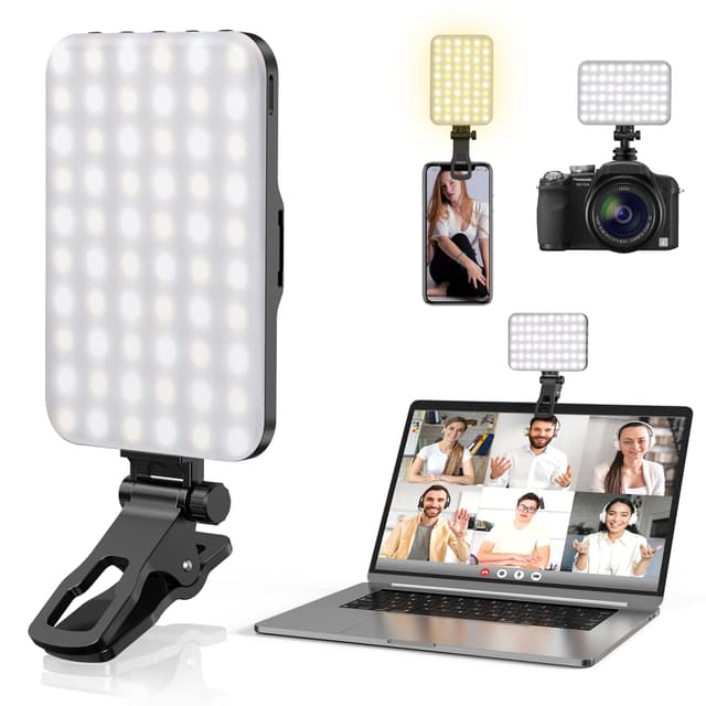 Selfie-Licht mit 60 LED 2200mAh - 7 Modi & 10 Helligkeitsstufen 📸💡