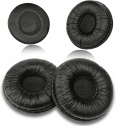 Ersatz Ohrpolster für Plantronics Headset - 4 Stück Memory Foam+Kunstleder 😎