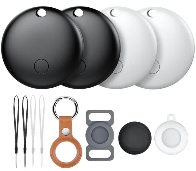 🔍🐶🔑 Air Tag - 4er Pack Bluetooth-Tracker für Kinder kompatibel mit Apple Wo ist?
