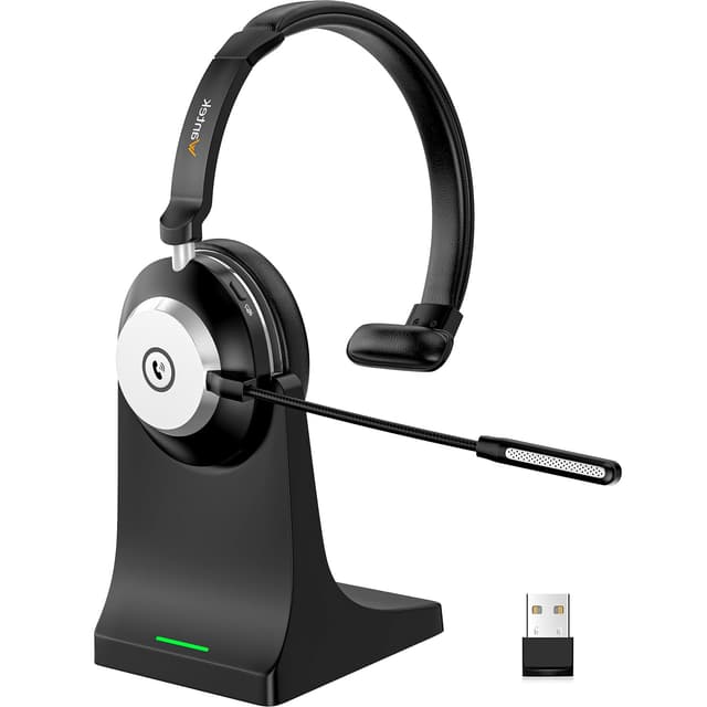 Bluetooth-Headset mit Mikrofon für PC V5.2 - Kabellos & Professionell 🎧