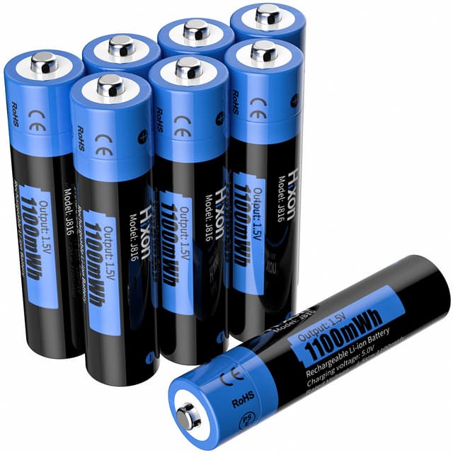 🔋 Hixon AAA Lithium Akku 8 Stücke - Wiederaufladbar und Umweltfreundlich 🌿