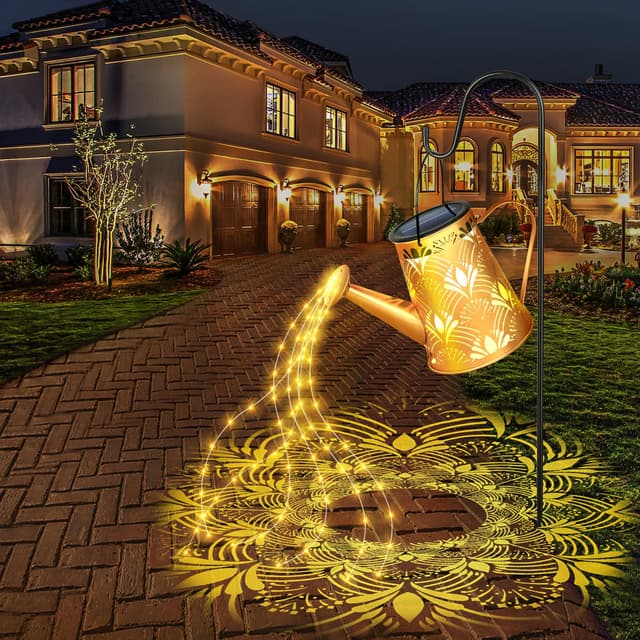 🌞🌿 Solar Gießkanne Lichterkette Aussen Gartendeko - 50% Rabatt!