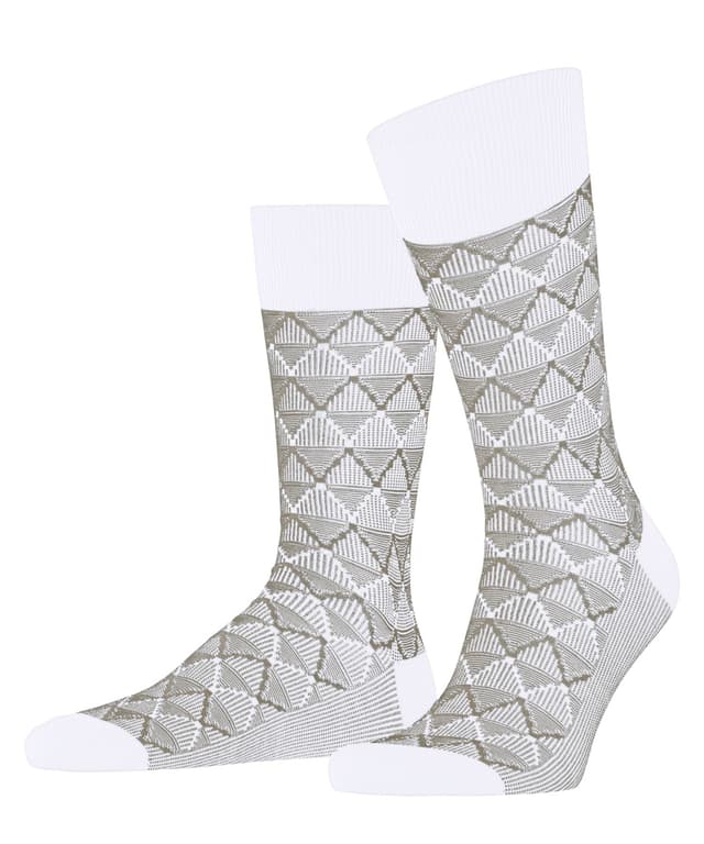 FALKE Herren Colonial Style Socken 👣🧦 Nachhaltige Bio-Baumwolle | 1 Paar 41-42 Weiß White 2000