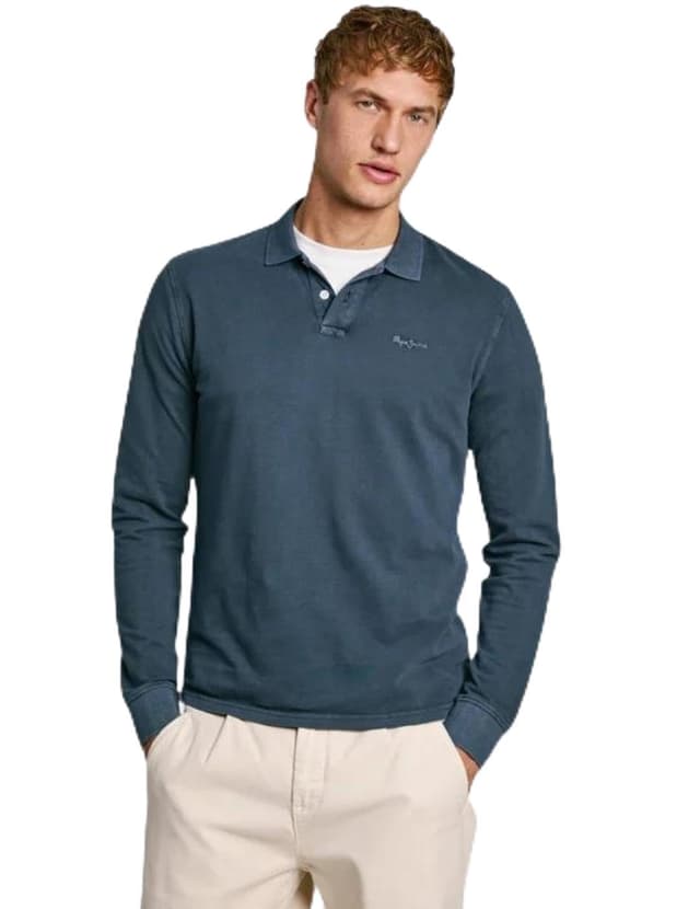 🔥 Mega Sale! Pepe Jeans Herren New Oliver Gd Ls Polo XS Blau (Dulwich Blue) - Nur 19.6€!