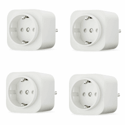 🔌 Amazon Basics Smart WLAN-Steckdose 2.4 GHz Wi-Fi für EU-Steckdose, Weiß, 4 Stück