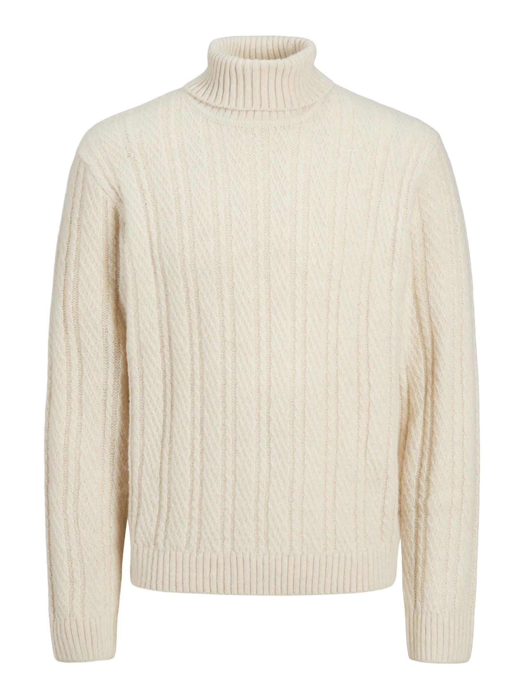 🔥 JACK & JONES Herren Rollkragenpullover in Sommer Sand 🌞