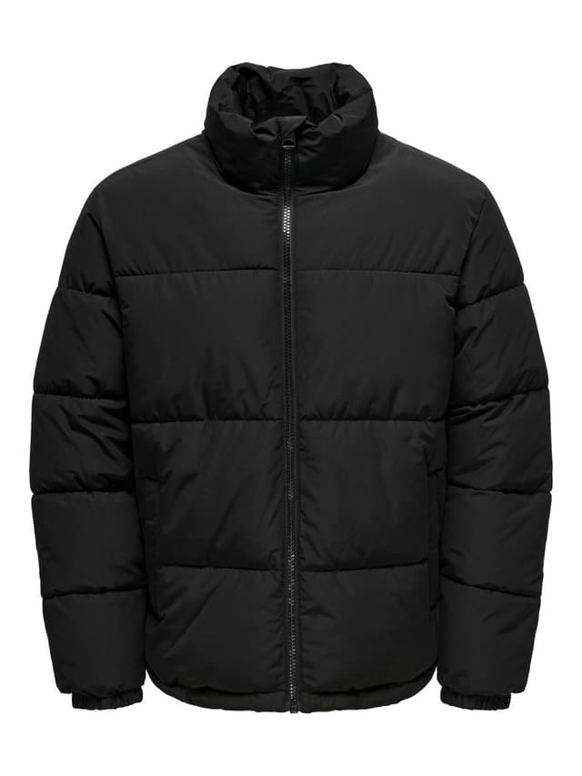 🔥 Nur & Söhne Herren Daunenjacke ONSMELVIN XXL Schwarz - Nur 23,3€!
