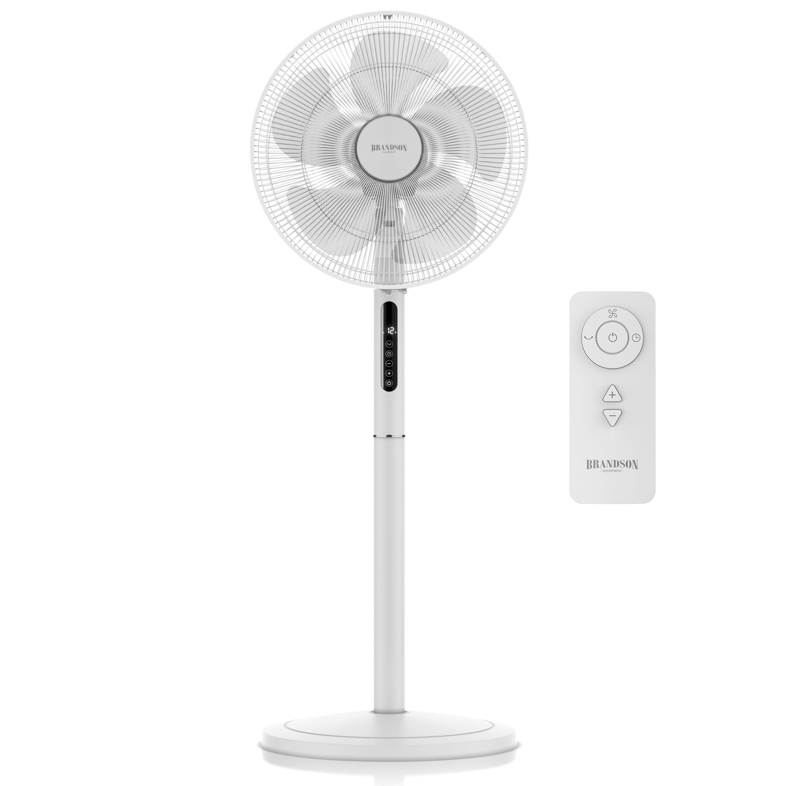 Brandson - DC Standventilator energiesparend ECO 🌿🌀 - Preisträger 2025 🏆 - sehr leise - mit Fernbedienung - Brushless Silent Motor - Oszilation 80° - Ventilator Timer