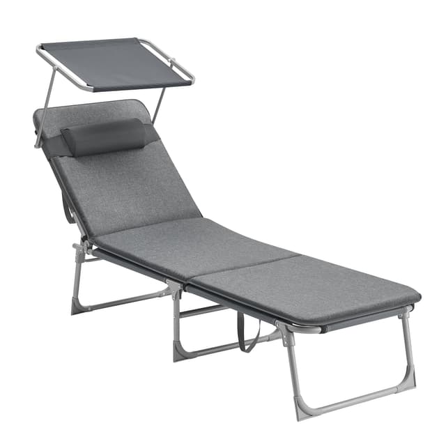 🌞 SONGMICS Sonnenliege Angebot! 🌴 Klappbarer Liegestuhl für Garten, Pool und Terrasse