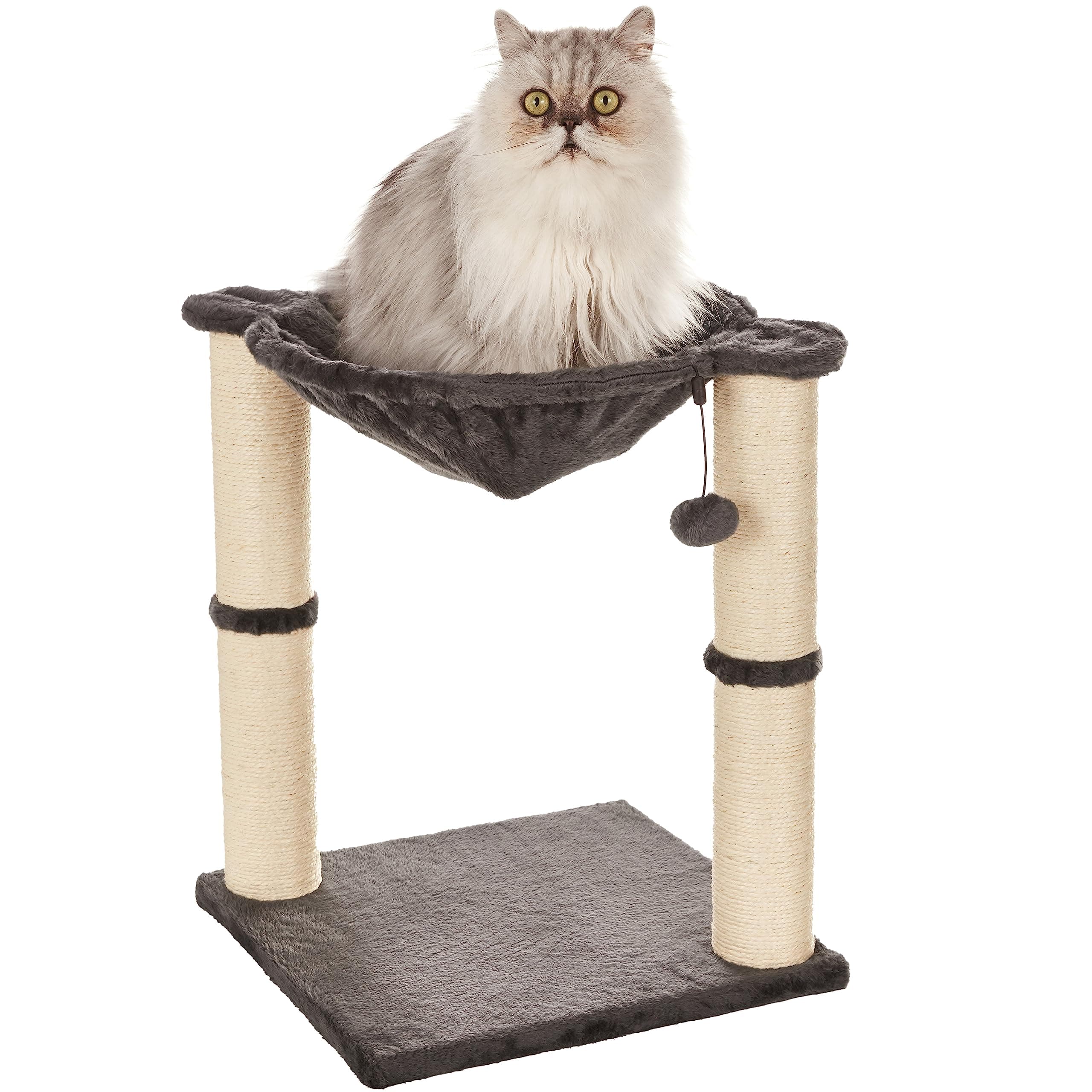 🐱 Amazon Basics Katzen-Kratzbaum mit Haus, Hängematte, Bett und Kratzstamm 🐾
