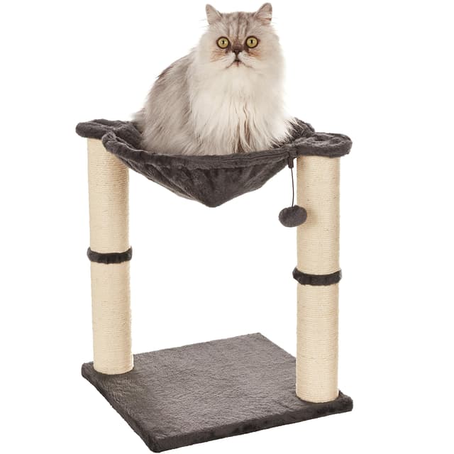 🐱 Amazon Basics Katzen-Kratzbaum mit Haus, Hängematte, Bett und Kratzstamm 🐾