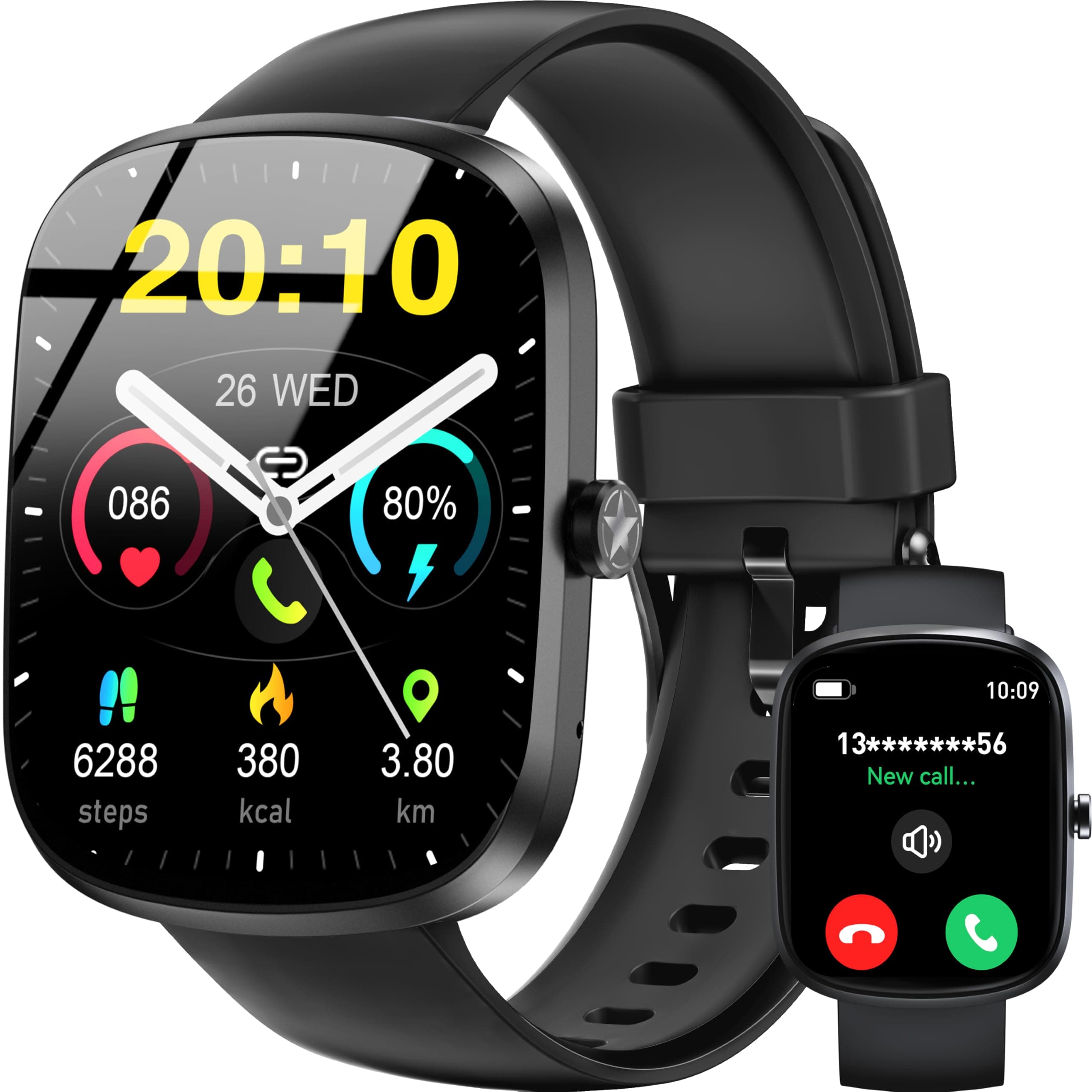 🌟 OUKITEL Smartwatch Herren Damen: Fitness Tracker mit Telefonfunktion 🌟