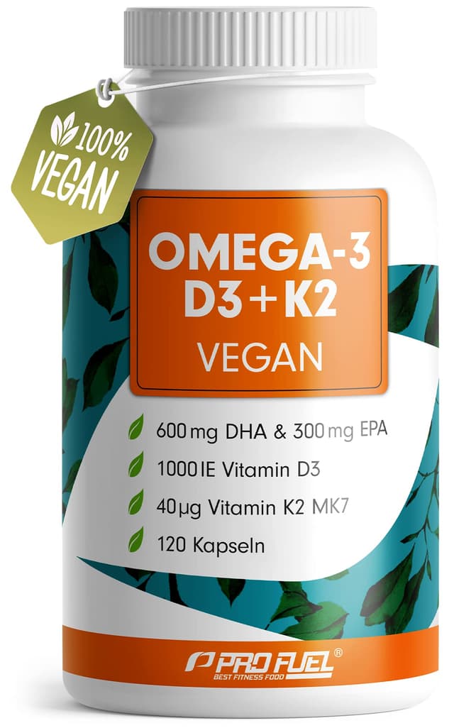 Omega-3 D3 K2 Vegan Essentials - Hochdosiert & Laborgeprüft