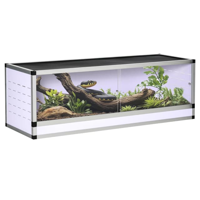 🦎 PawHut Terrarium aus Aluminium für Reptilien Amphibien Spinnentiere 🦎