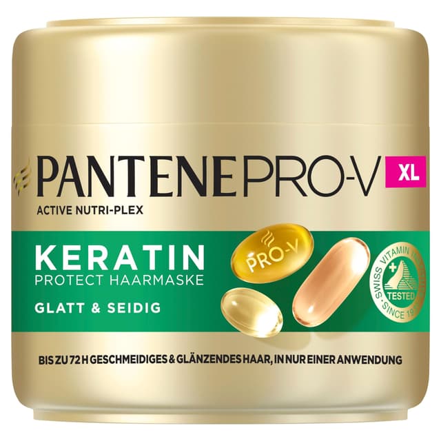 Angebot: Pantene Pro-V Glatt & Seidig Keratin Protect Haarmaske 500ml 👩‍🦱💆‍♀️