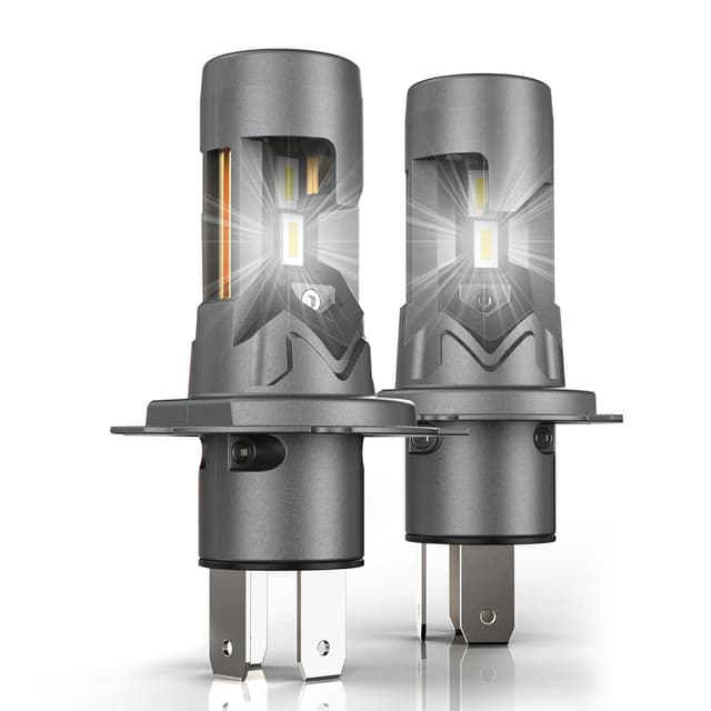 🚗 XRC H4/HB2/9003 Lamp Auto 80W 16000LM 6000K Superhelle weiße Scheinwerferbirne, 1:1 H4 Halogenlampe, 12V, 2PCS 🌟