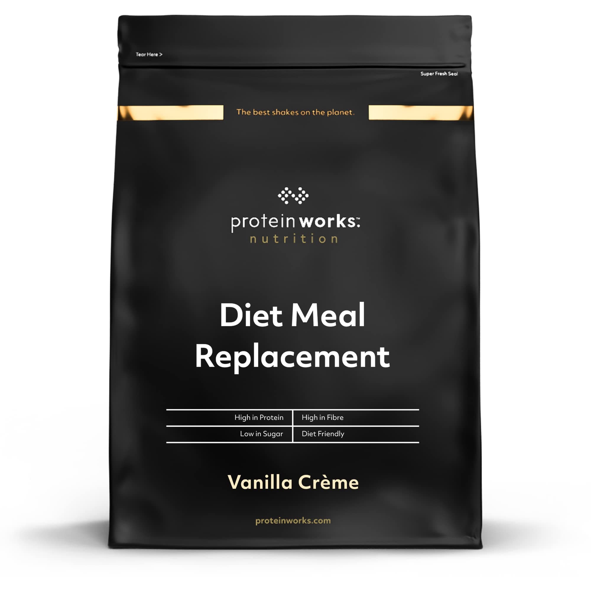 Protein Works - Diet Meal Replacement, Vollständige Mahlzeit, Diät Abnehmshake, Immunitätsfördernd, 28 Mahlzeiten, Vanillecreme, 2kg