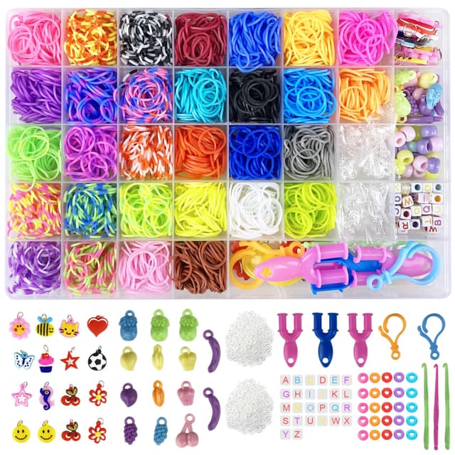 2700+ Loom Bänder Kit Jsdoin 30 Farben 🌈🎨 Beste Halloween Deal!
