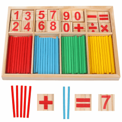 🧮 Montessori Mathematisches Spielzeug Holz - Pädagogisches Mathe-Spielzeug für Kinder 3 4 5 Angebot bei HelloDeals