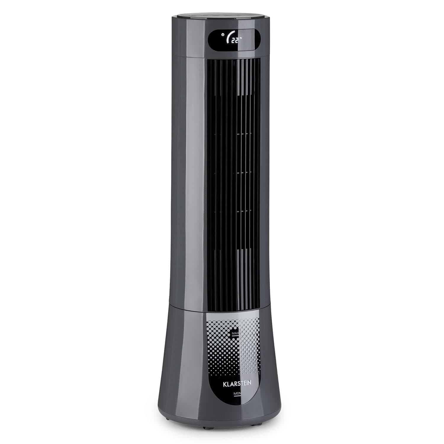 🌬️ Klarstein Luftkühler 5-in-1 Verdunstungskühler 45W, 132 m³/h Grau 🌬️