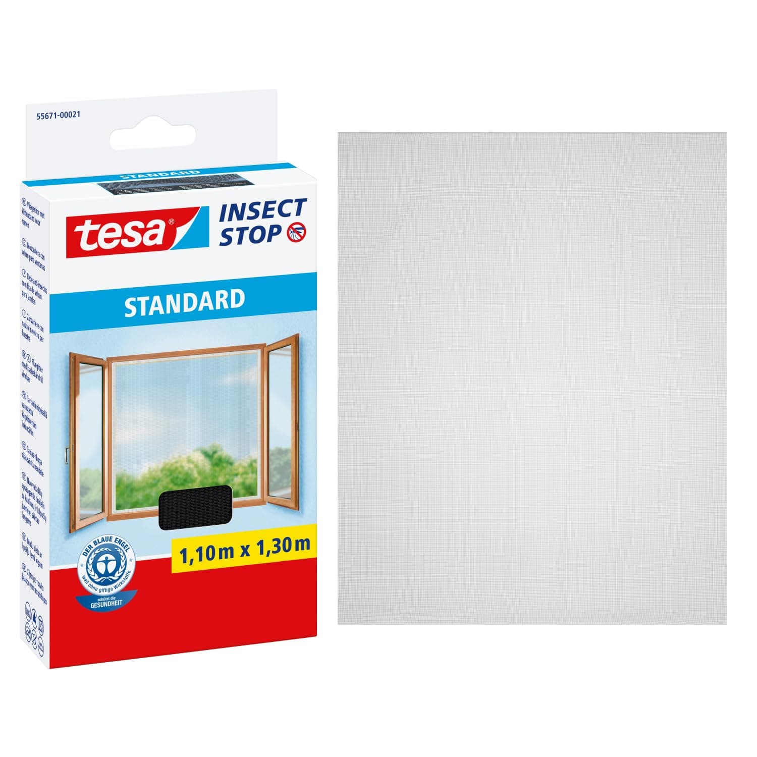 🦟🪲 tesa Insect Stop Standard Fliegengitter für Fenster - Mückenschutz ohne Bohren 🪲🦟