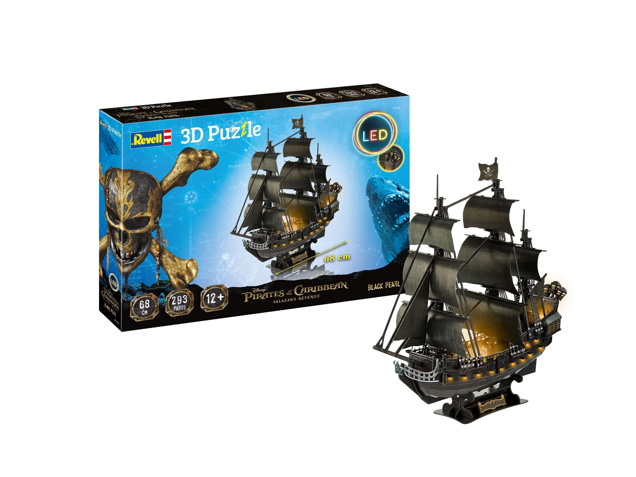 🏴‍☠️ Schnapp dir die Revell 3D-Puzzle Black Pearl LED Edition!