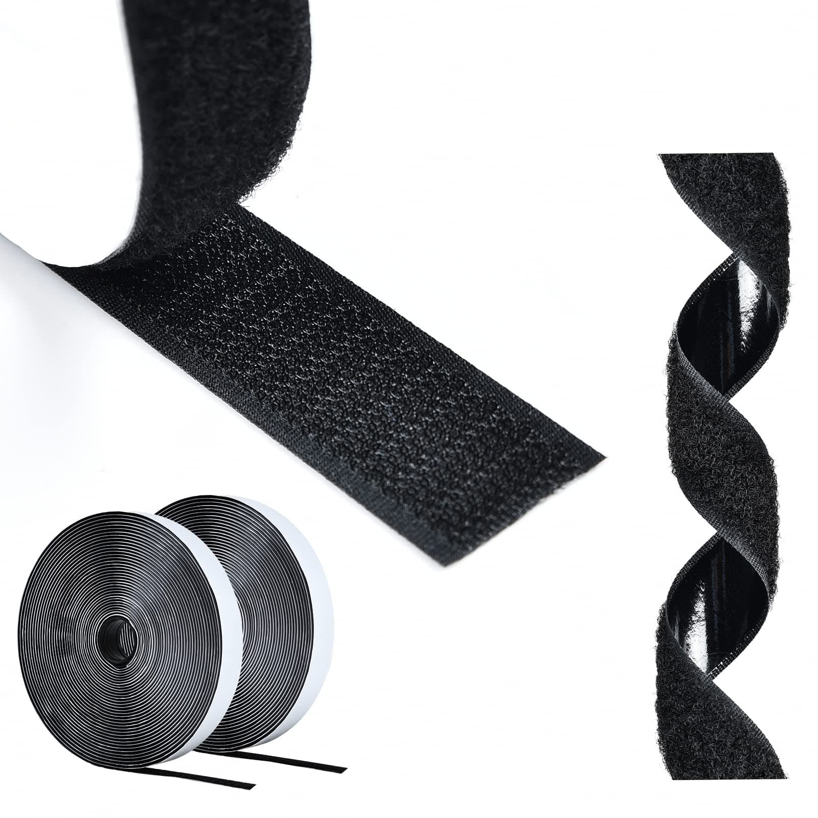 🔥 Mega Deal! AiQInu Klettband Selbstklebend, 5M Klettverschluss Extra Stark Doppelseitig Klebende