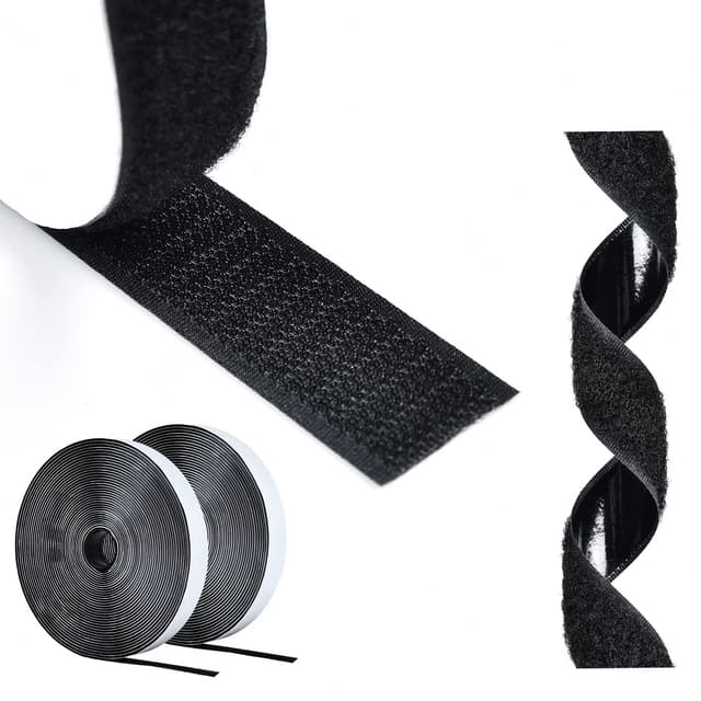 🔥 Mega Deal! AiQInu Klettband Selbstklebend, 5M Klettverschluss Extra Stark Doppelseitig Klebende