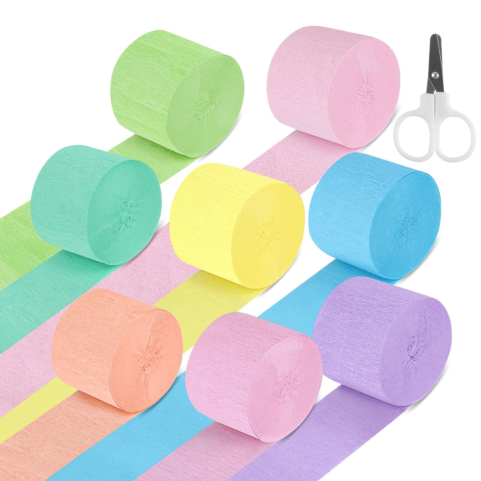 8 Rollen Krepppapier Bunt für kreative Dekorationen 🎉