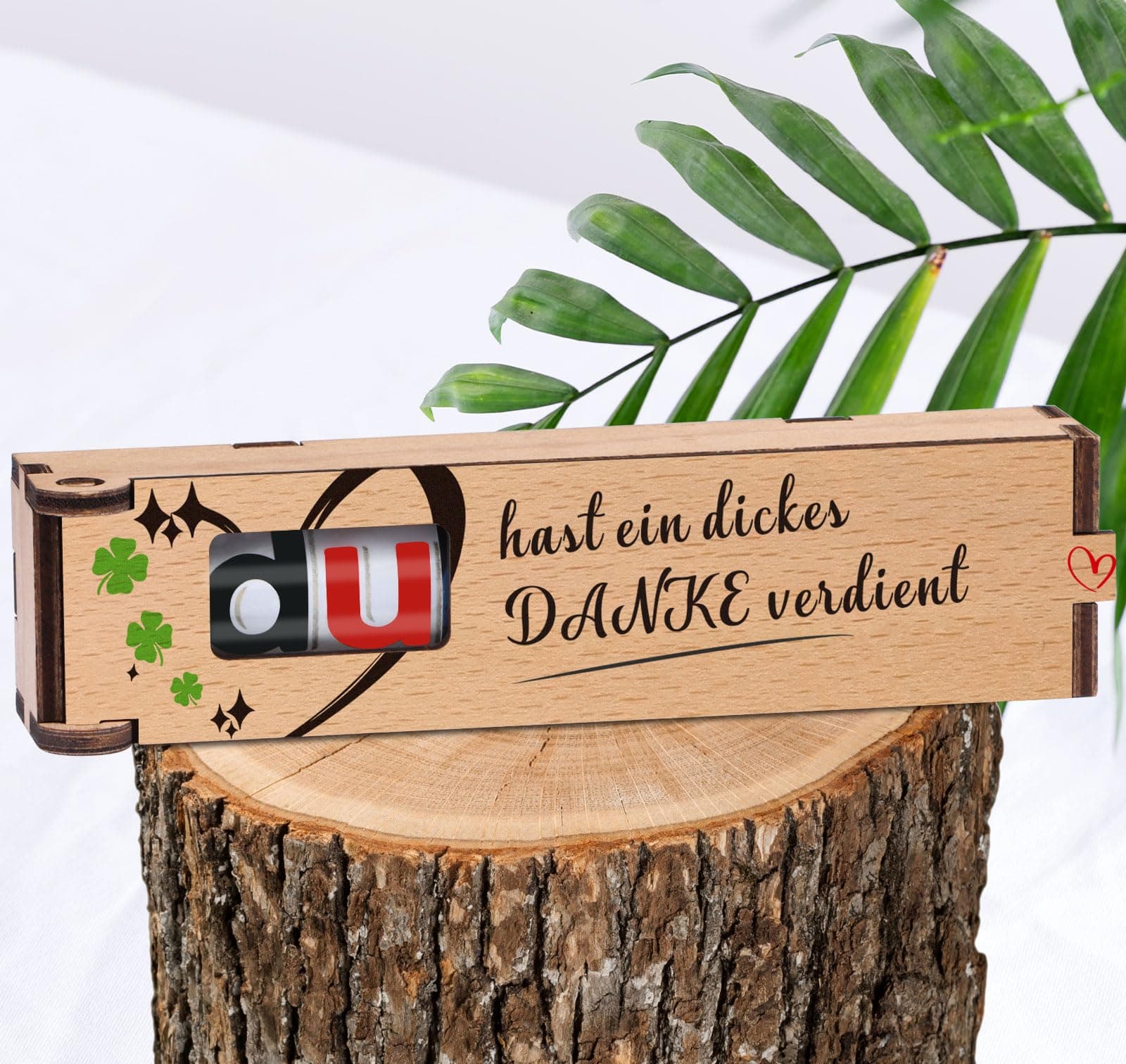 TUZELIYA Danke Geschenk - Du hast ein dickes Danke verdient - Duplo Geschenkbox