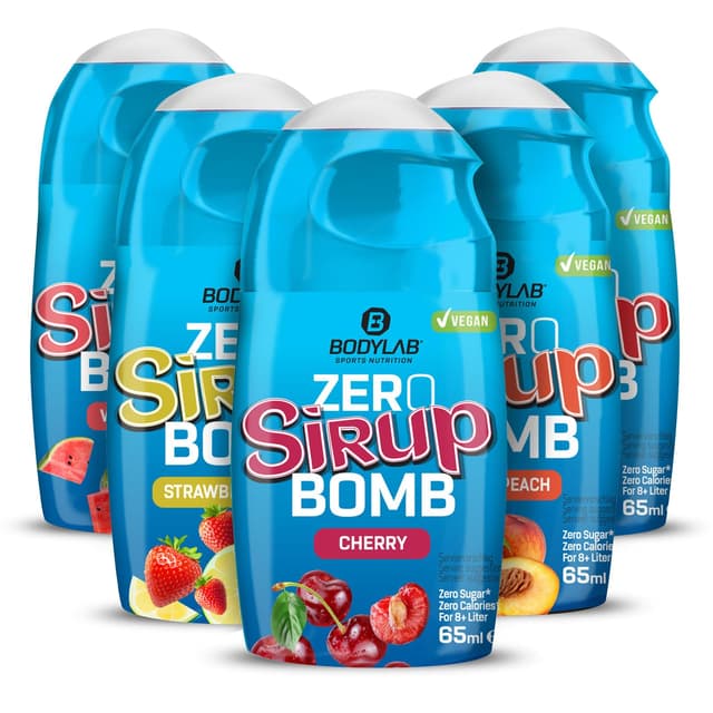 Bodylab24 ZERO Sirup BOMB Mixed Box 1, 5 x 65ml 🍹🍓