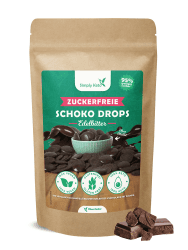 Simply Keto Lower Carb* Schokodrops Zuckerfrei (200g) - Edelbitter Schoko Drops zum Naschen oder Backen Angebot bei HelloDeals