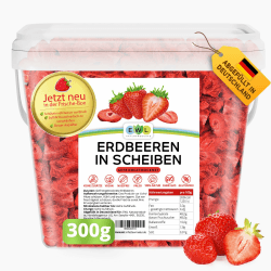 EWL Naturprodukte Gefriergetrocknete Erdbeeren 300g - Vegane Snack-Option Angebot bei HelloDeals
