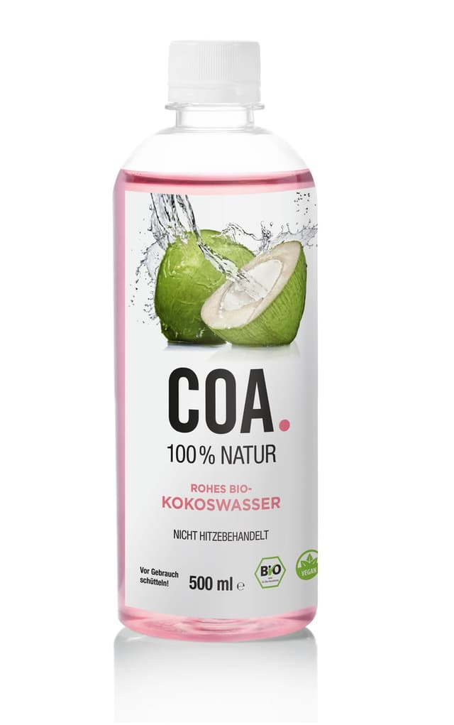 COA. Rohes Bio-Kokoswasser (12x500ml) inkl. Einwegpfand 🌴🌊