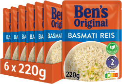 🍚 BEN'S ORIGINAL™ Express Reis Basmati 6 x 220g 220 g (6er Pack) 🍚 Angebot bei HelloDeals