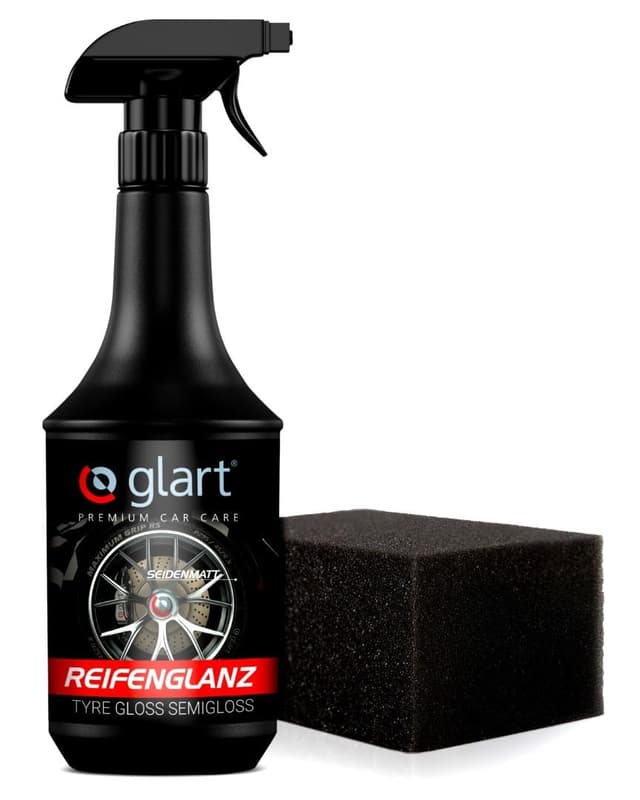 🚗 Glart Reifenglanz Reifenglanzspray - Tire Shine, Reifen Schwarz - 1000ml Reifenpflege Auto 🚗