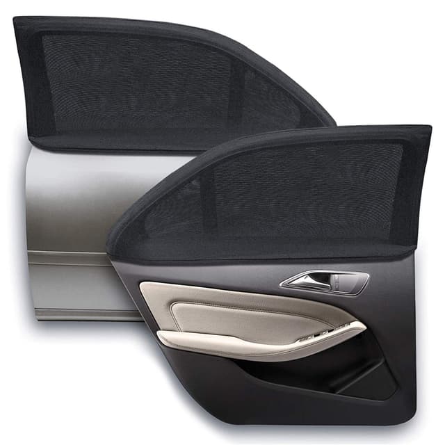 WIN.MAX Sonnenschutz Auto Baby mit Zertifiziertem UV Schutz,Universal Sonnenblende Auto Netz,für Seitenfenster Meshmaterial Schützt Mitfahrer, Kinder & Haustiere, 2 Stück (XL), Personenkraftwagen 🚗