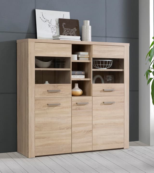 🌟 Forte Baltimore Vitrine 140 150 - Moderne Wohnzimmervitrine 🏡