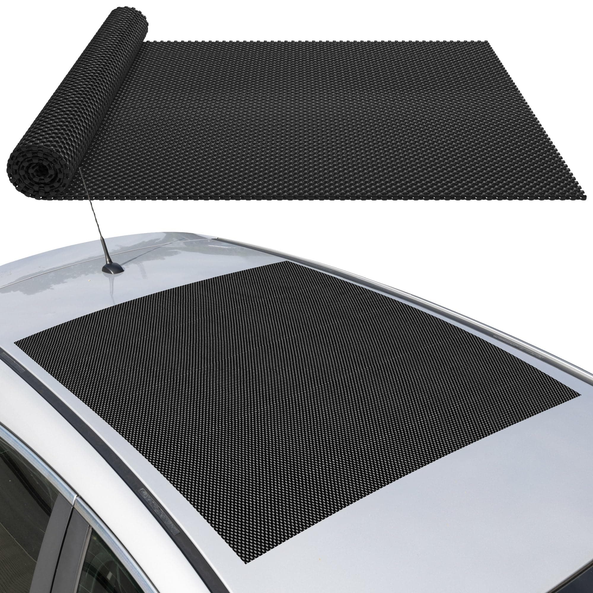 🚗 GADLANE Autodach Antirutschmatte Zuschneidbar PVC Gittermuster - 90 x 100 cm
