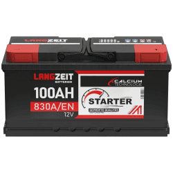 🚗💡 LANGZEIT Autobatterie 12V 100Ah 830A/EN +30% Startleistung Batterie ersetzt 88Ah 90Ah 92Ah 95Ah Angebot bei HelloDeals
