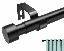 🌟 Gardinenstange Schwarz 122-183cm Jialexin Vorhangstange Ausziehbar