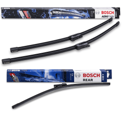 🚗💦 Bosch Scheibenwischer Heckwischer Vorne + Hinten Set