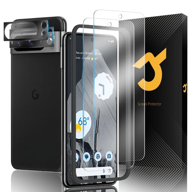 🔒 JZG 2+2 Stück für Google Pixel 8 Pro Panzer Schutz Glas und Kamera Schutzfolie 📱