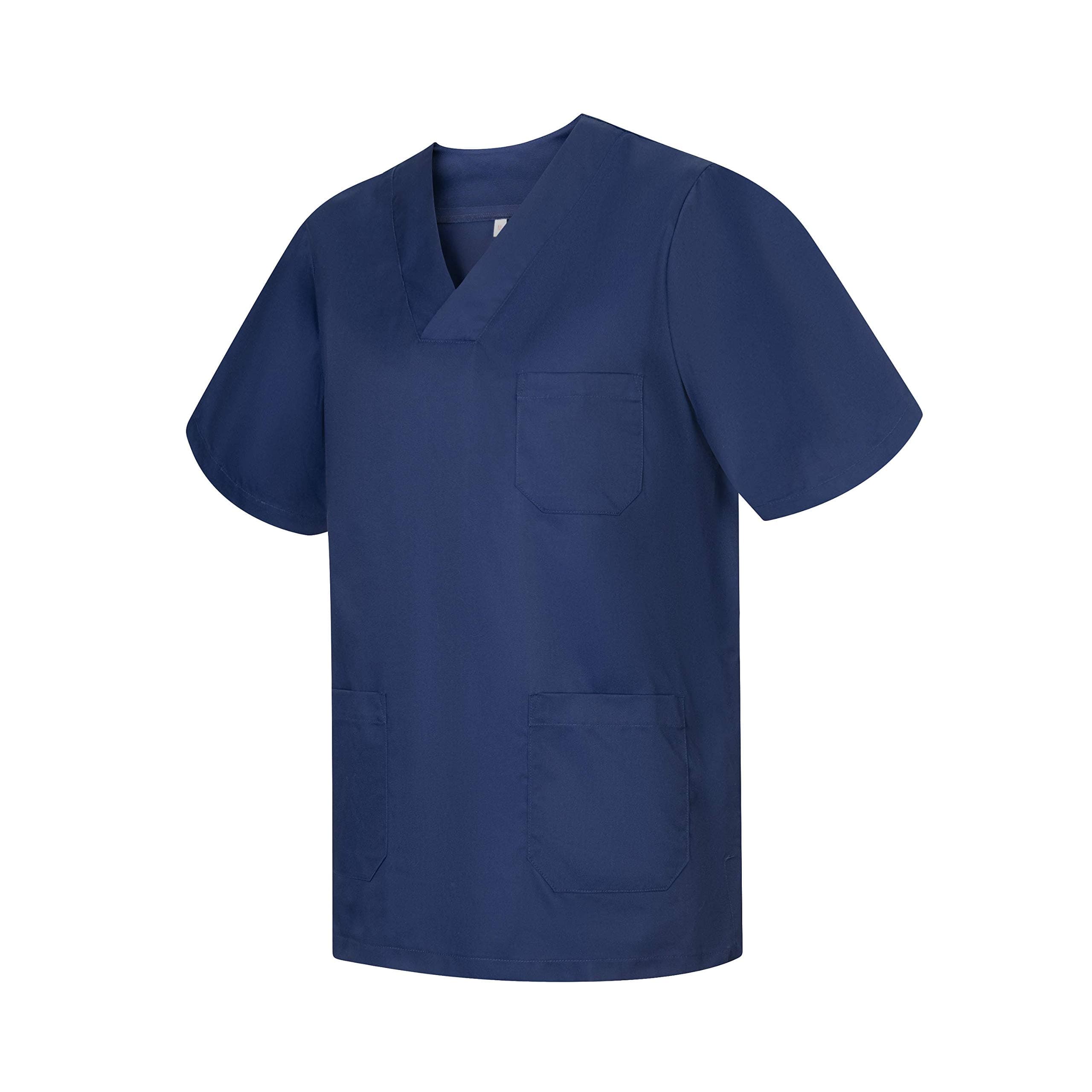 👩‍⚕️ MISEMIYA Unisex Medical Scrubs Top L Marineblau - Spezialangebot!