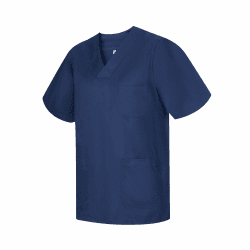 👩‍⚕️ MISEMIYA Unisex Medical Scrubs Top L Marineblau - Spezialangebot!