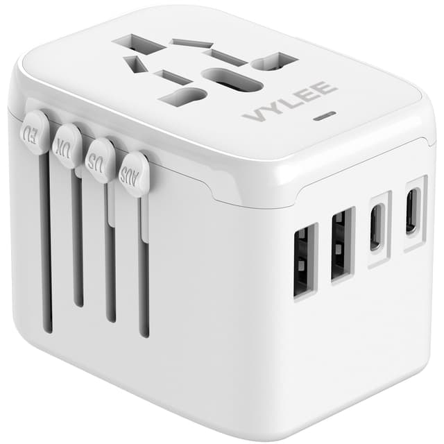 VYLEE Reiseadapter Weltweit mit USB-Anschlüssen 🌍🔌